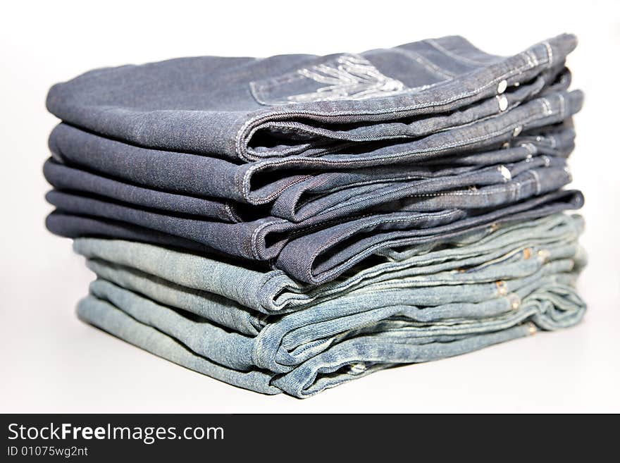 Modern jeans isolated