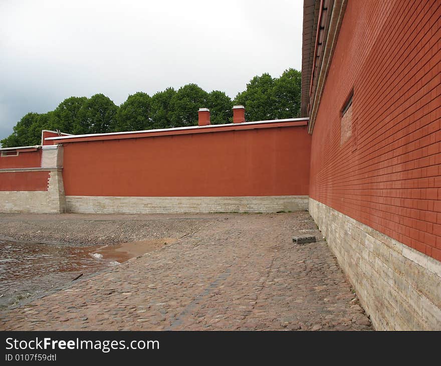 Before the wall of the Petropavlovskaya fortress, St. Petersburg. Before the wall of the Petropavlovskaya fortress, St. Petersburg.