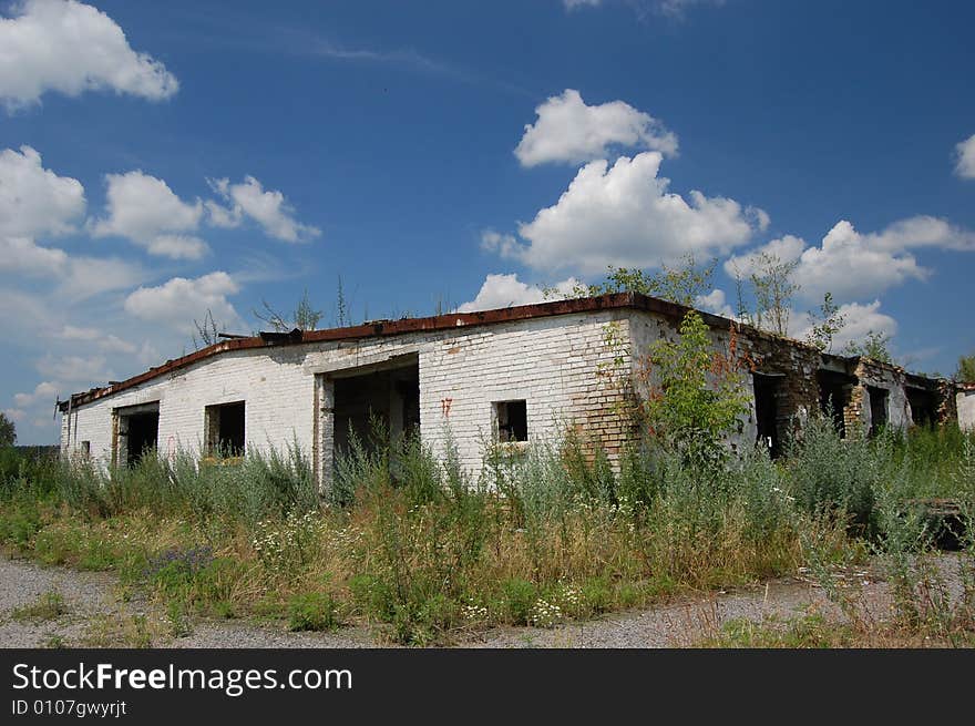 Abandoned farm. Near Chernobyl area.  Kiev region