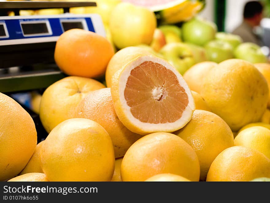 Picture of a market place. Picture of a market place