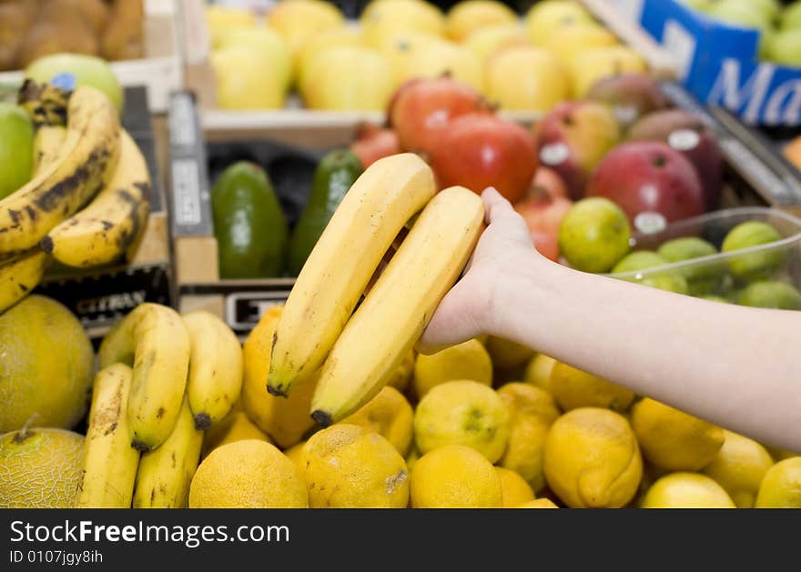 Picture of a market place. Picture of a market place