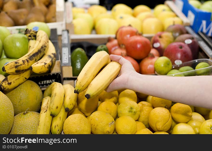 Picture of a market place. Picture of a market place