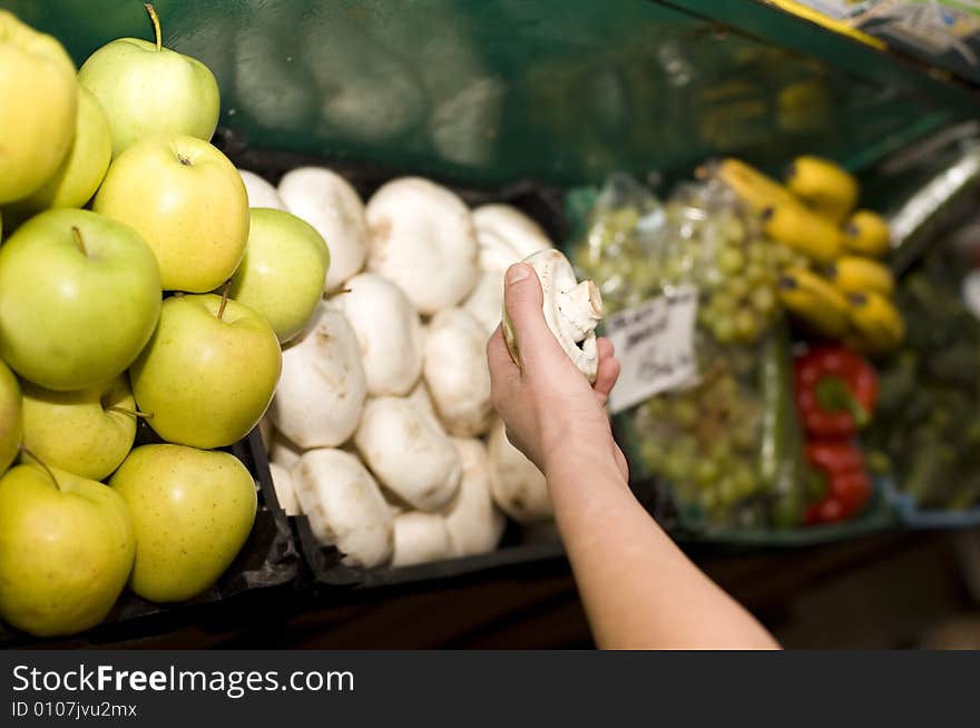 Picture of a market place. Picture of a market place