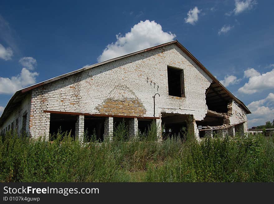 Abandoned farm. Near Chernobyl area.  Kiev region