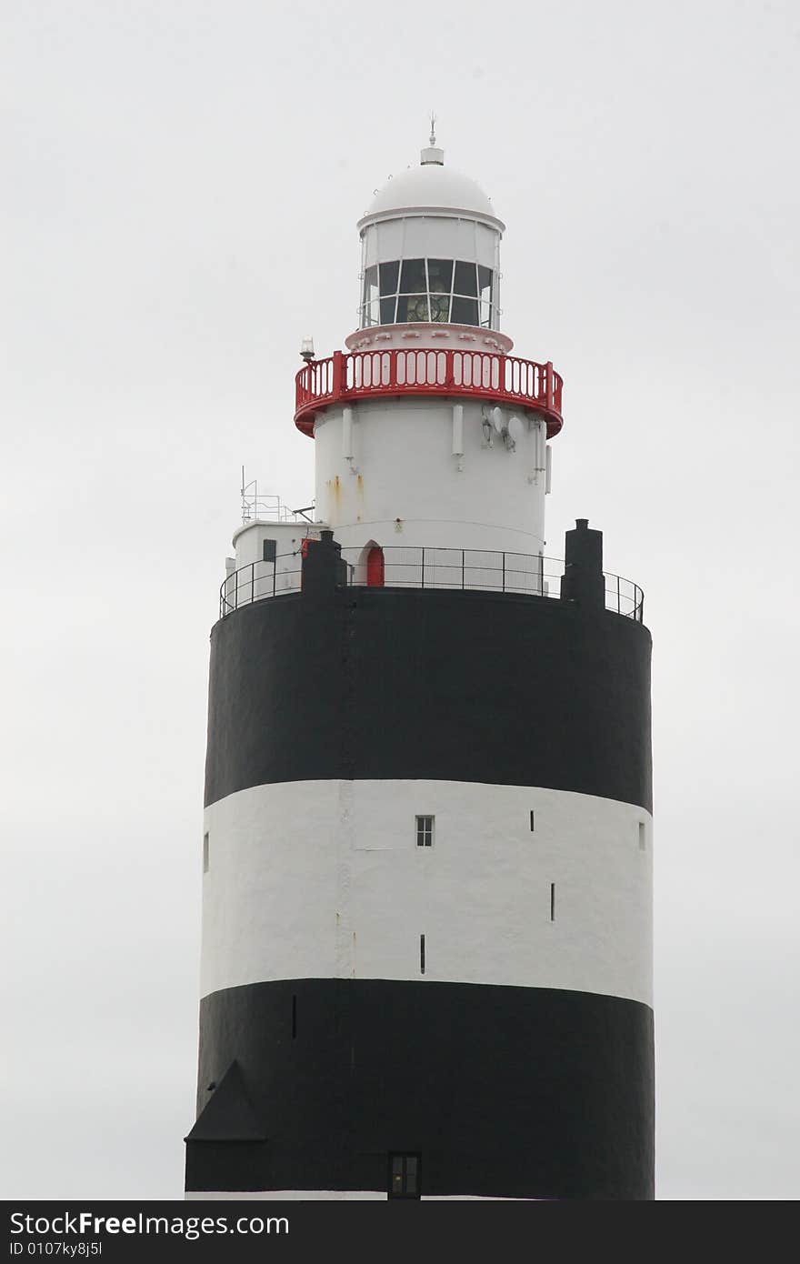 The top of a lighthouse