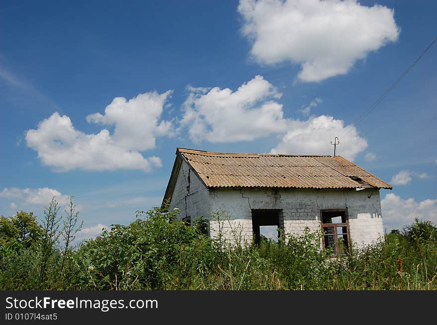 Abandoned Farm. Near Chernobyl Area.  Kiev Region