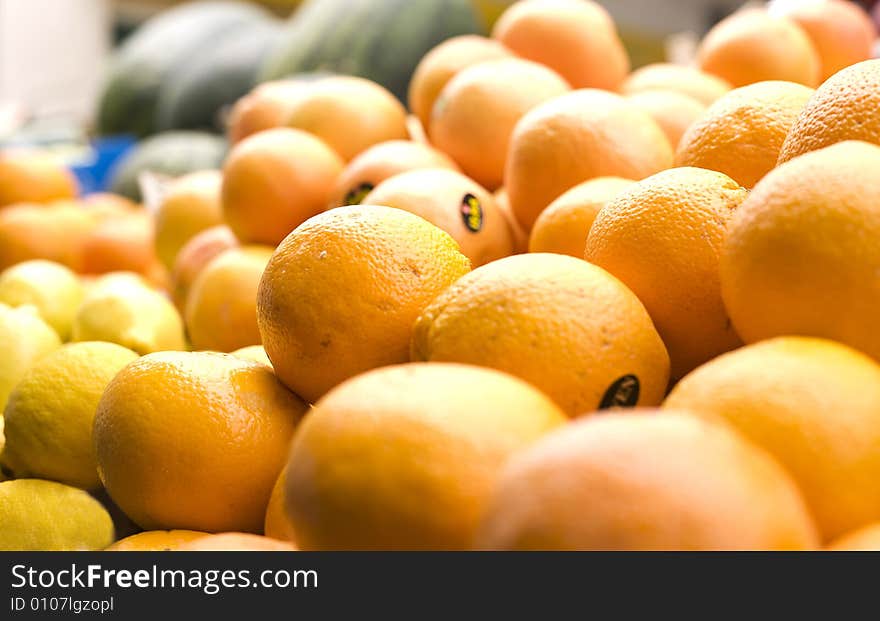 Picture of a market place. Picture of a market place