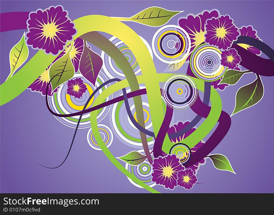 Flowered background