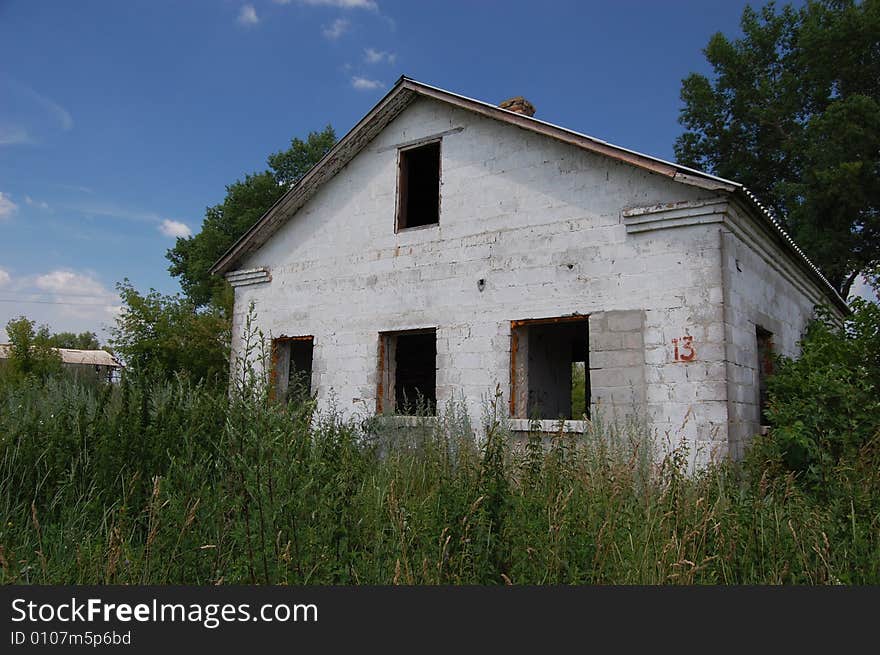 Abandoned Farm. Near Chernobyl Area.  Kiev Region