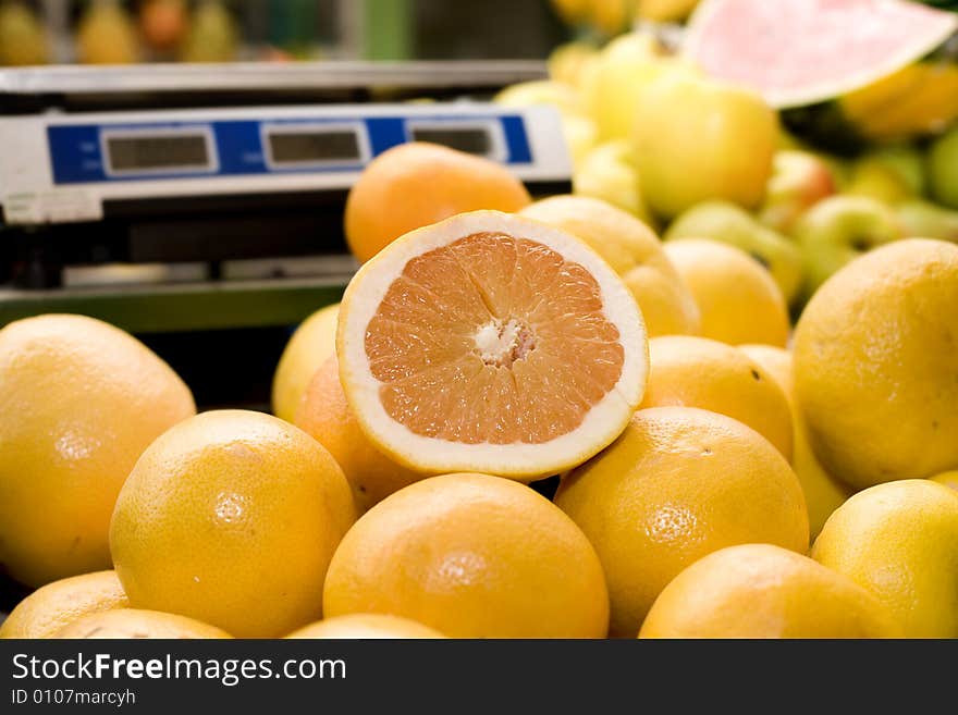 Picture of a market place. Picture of a market place