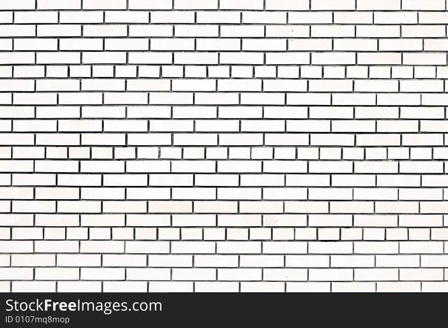 White brick wall