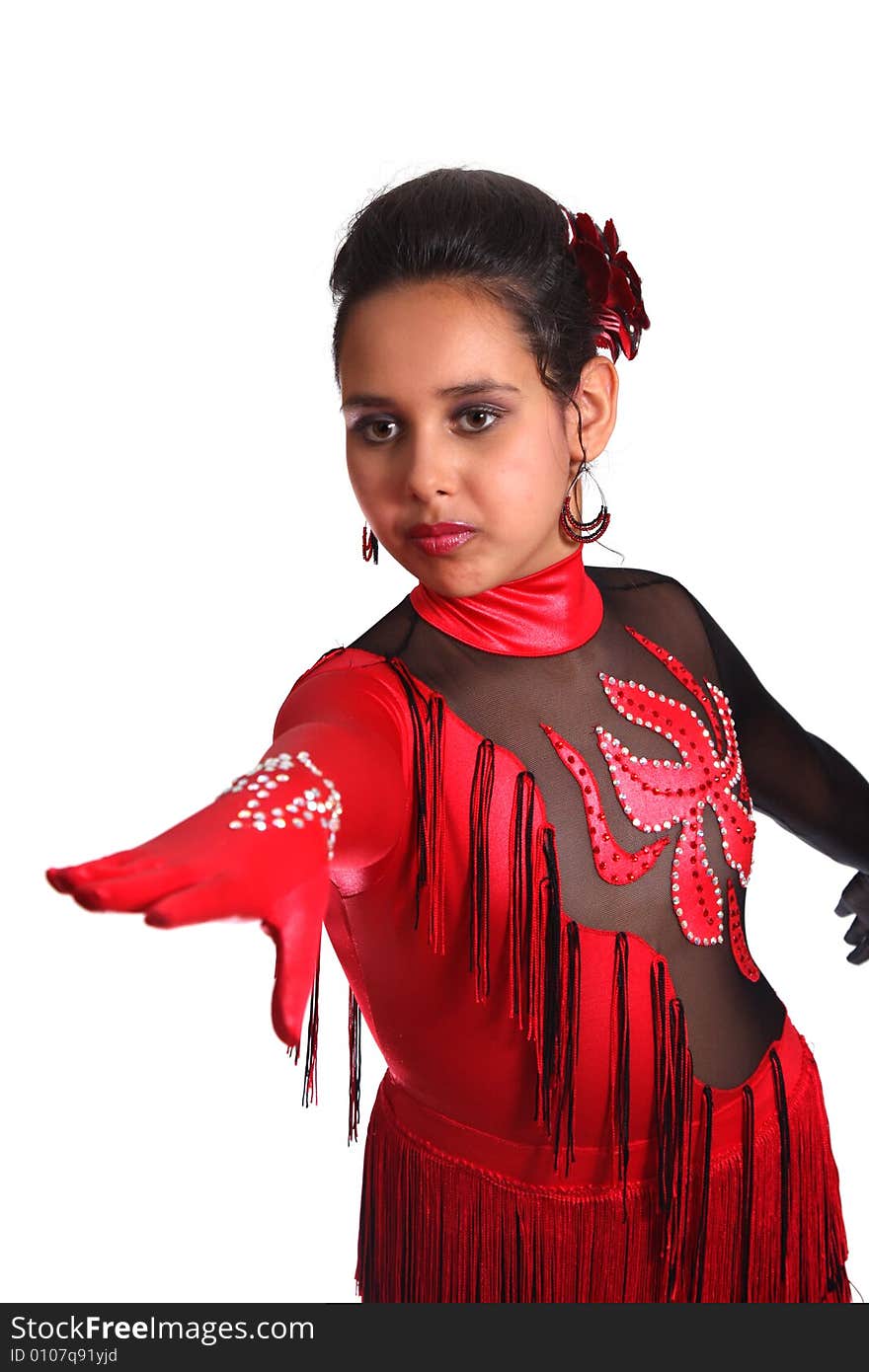 11 year old girl, latin dancer. 11 year old girl, latin dancer