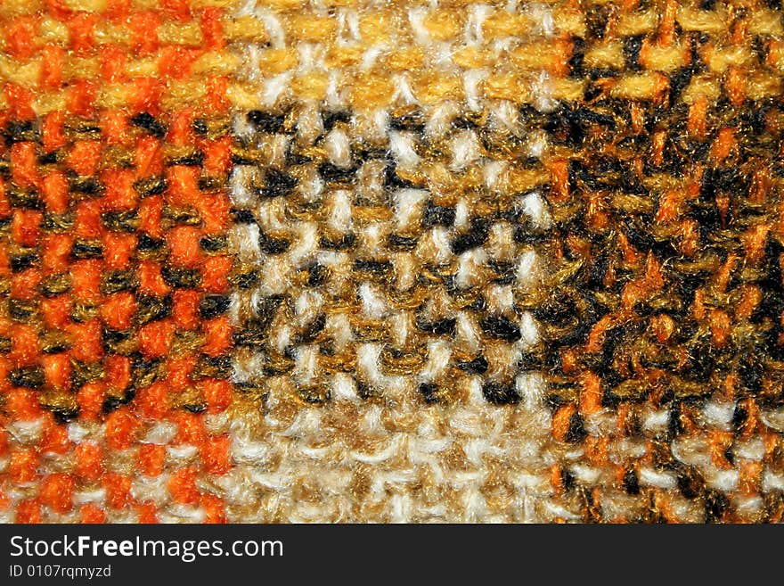 Close-up of plaid upholstery material