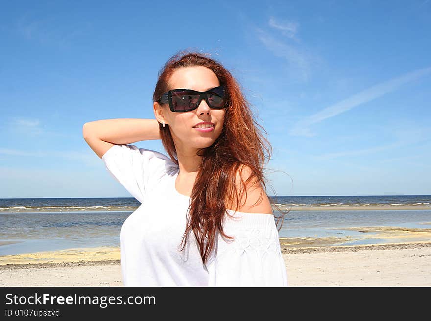 Sexy young girl on the beach. Sexy young girl on the beach