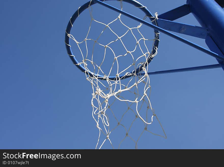 Basketball hoop.