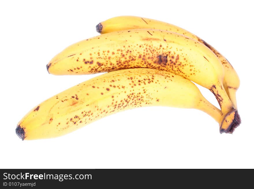 Banana isolated on the white background