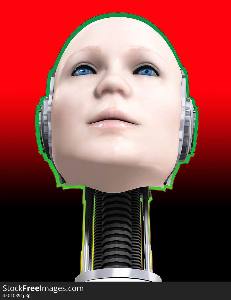 A Cyborg Head 2