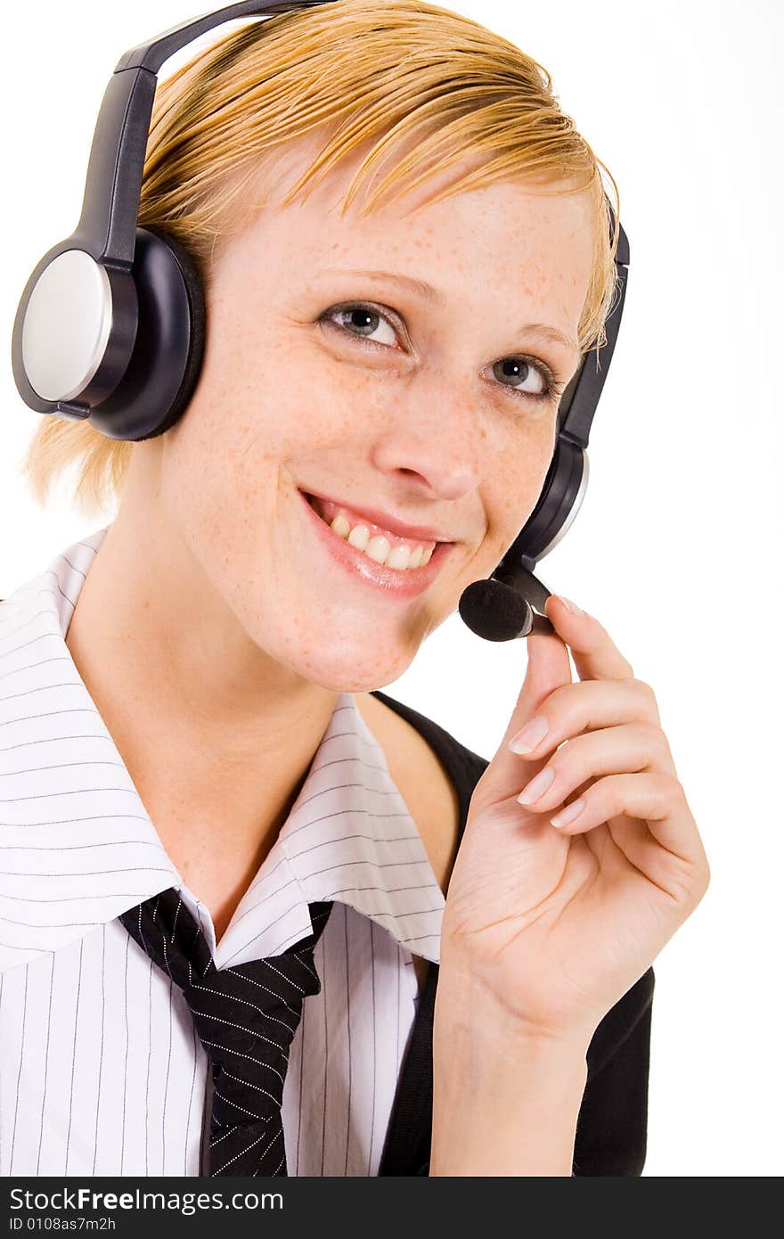 Woman from a helpdesk