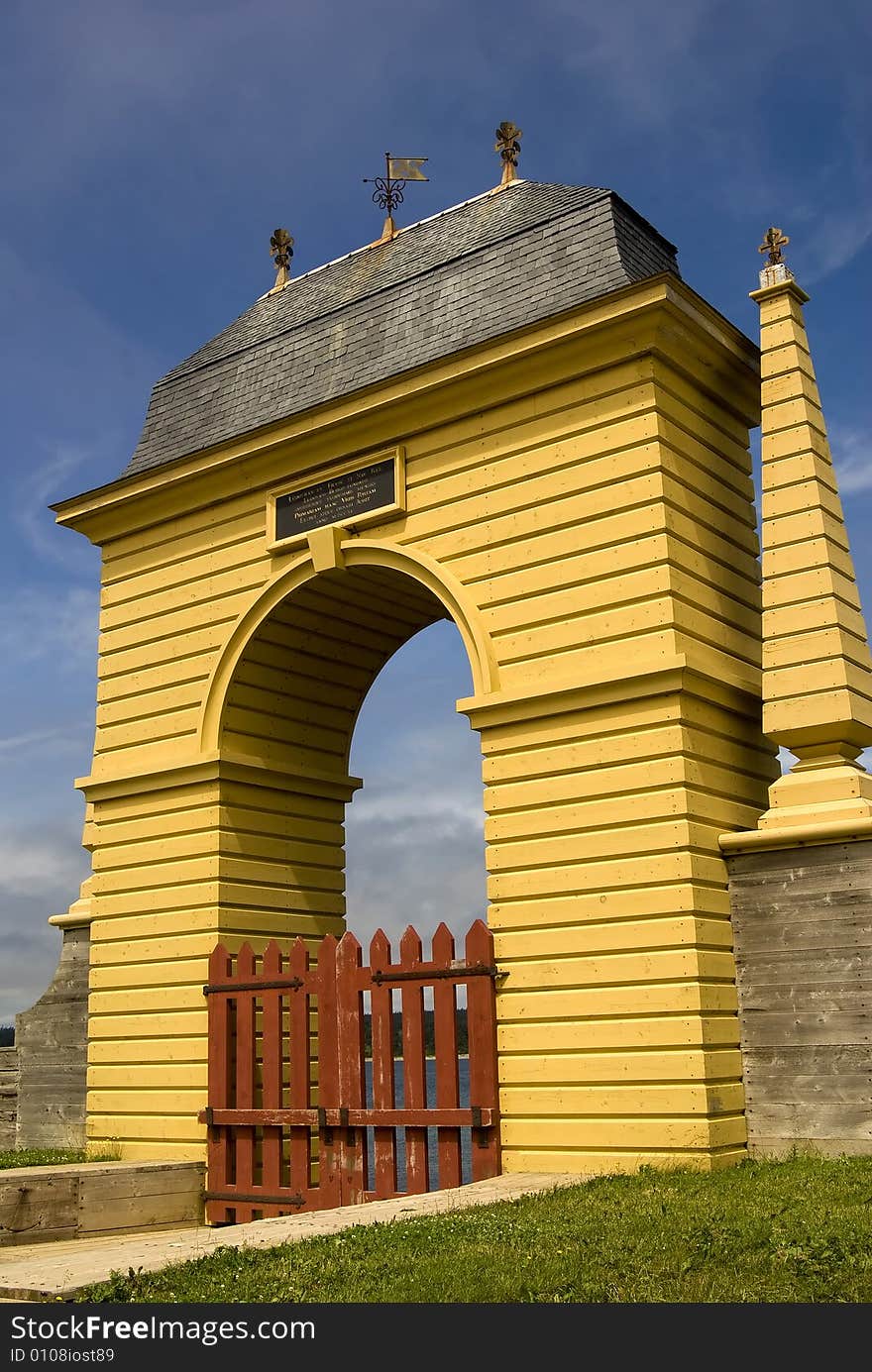 The water gate of Fort Louisburg, Nova Scotia, Canada. The water gate of Fort Louisburg, Nova Scotia, Canada.