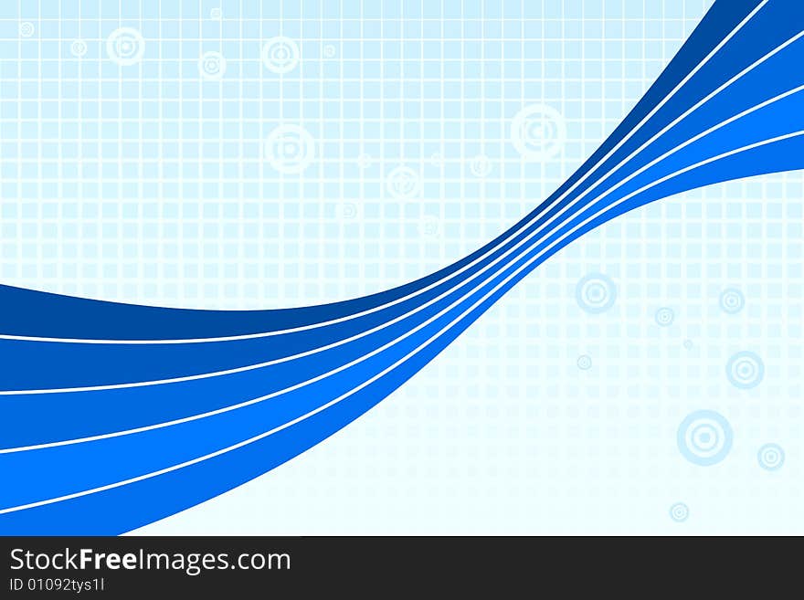 Vector illustration of abstract blue background