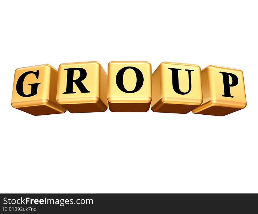 Golden Group Isolated