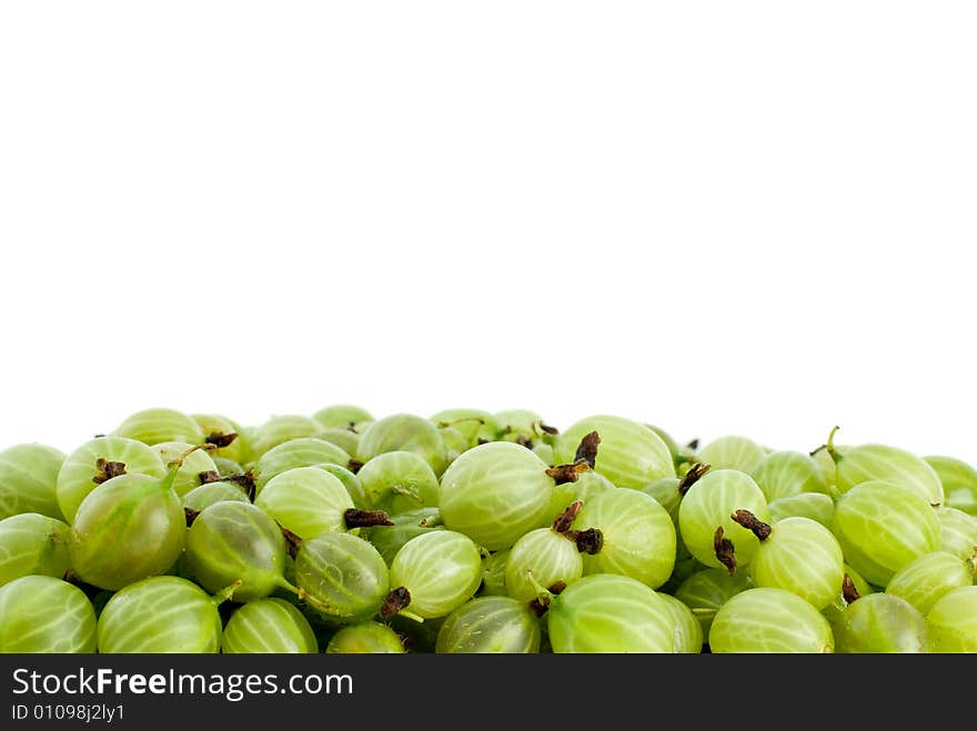 Pile Of Green Gooseberries