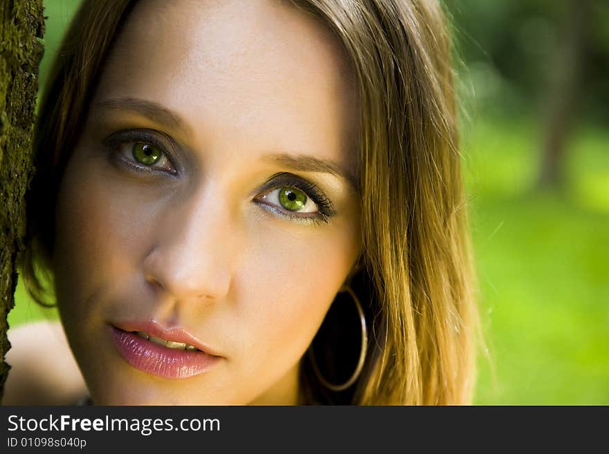 Green Eyes Portrait