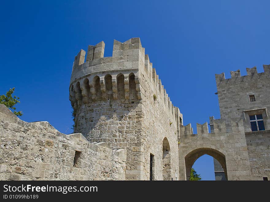 Old castle made from sand stone