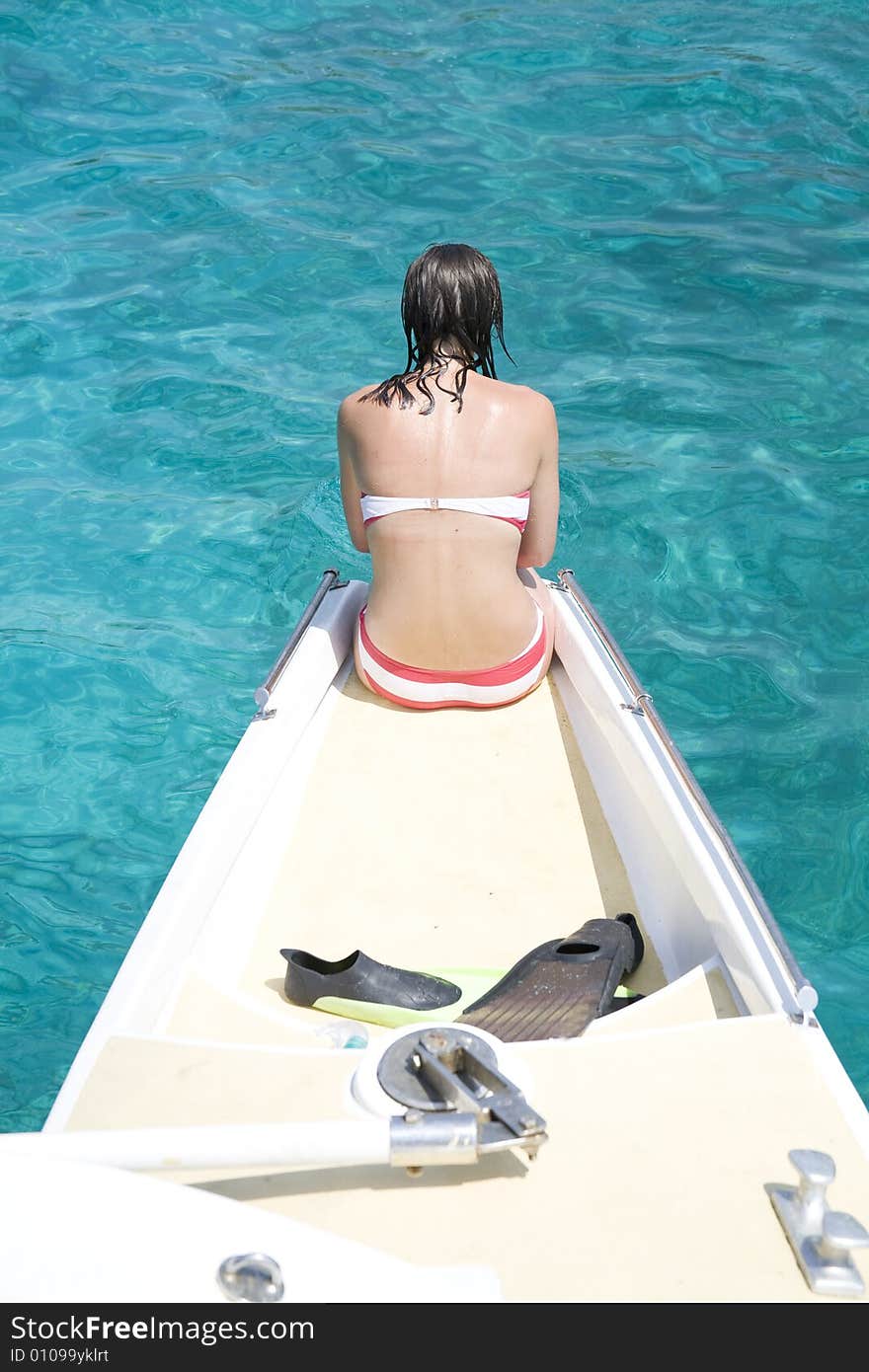 Girl On Boat