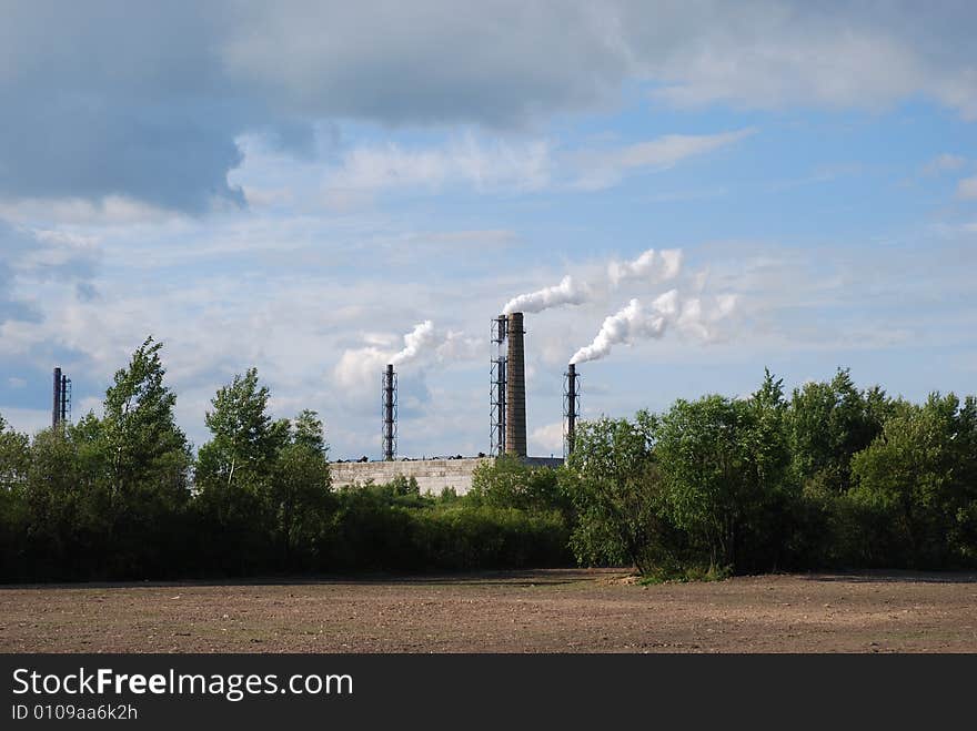 Tall chimneys, the concept of industry