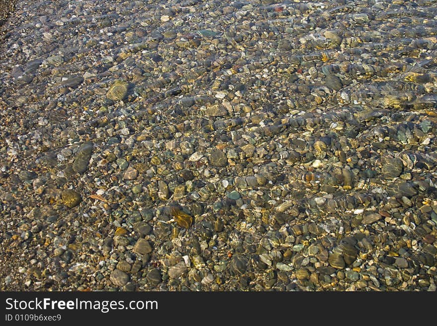 Pebbles undersea