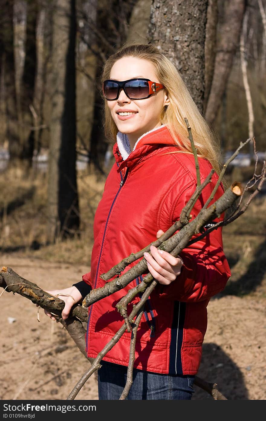 The Girl Collects Brushwood