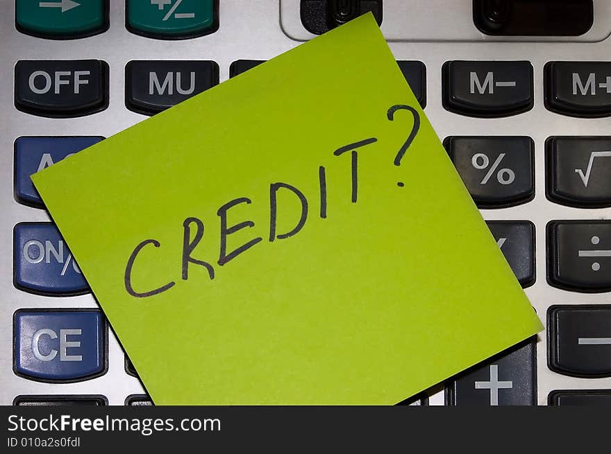 Credit Concept