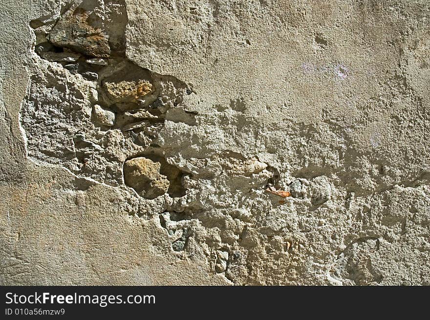 Close up of a decaying wall. Close up of a decaying wall