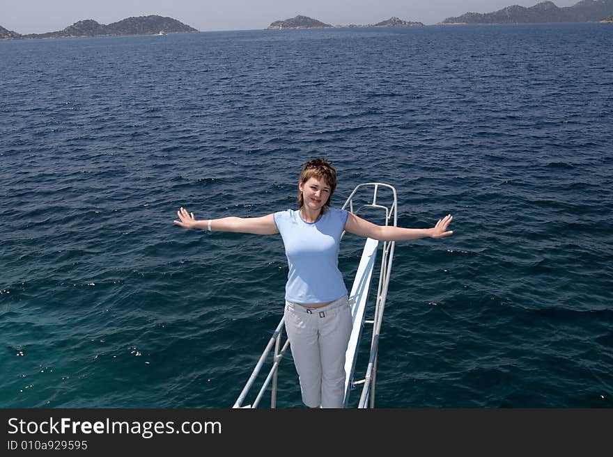 Girl On Head Of Ship