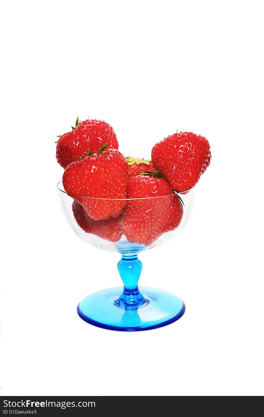 Strawberries in glass