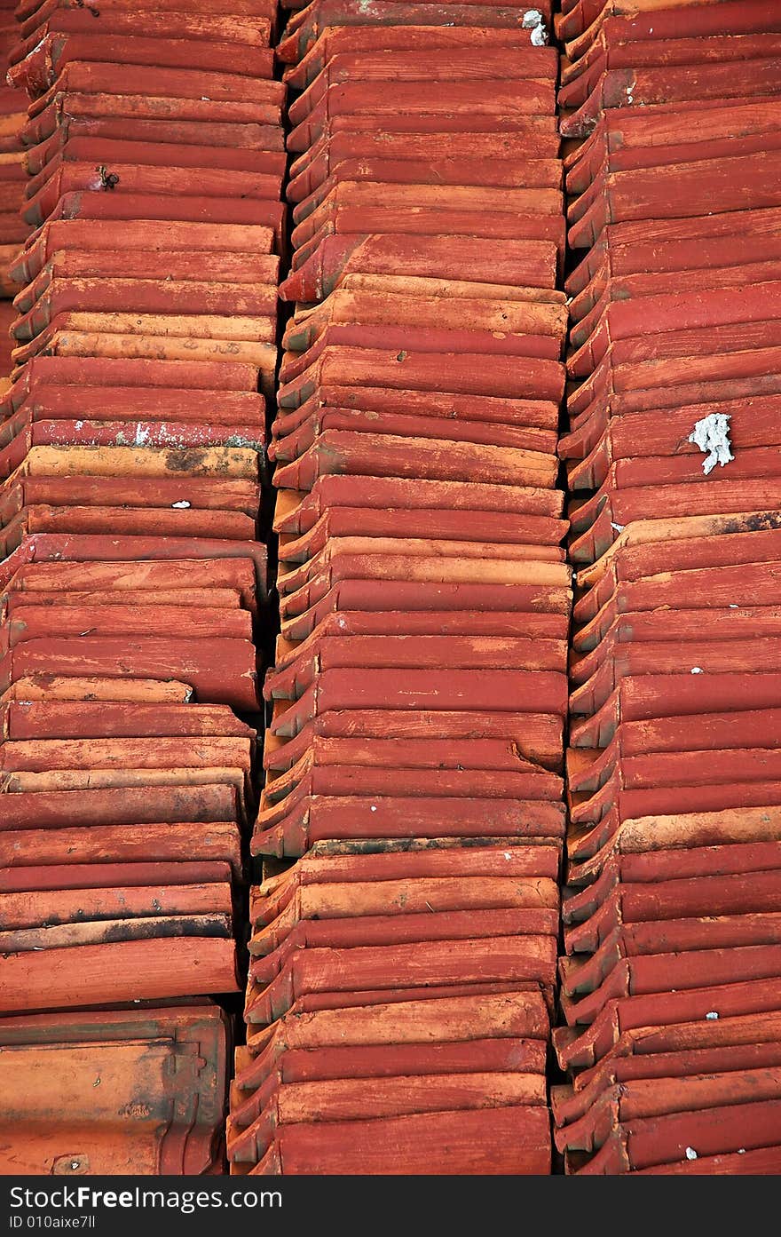 Image of stacks of roof tiles.