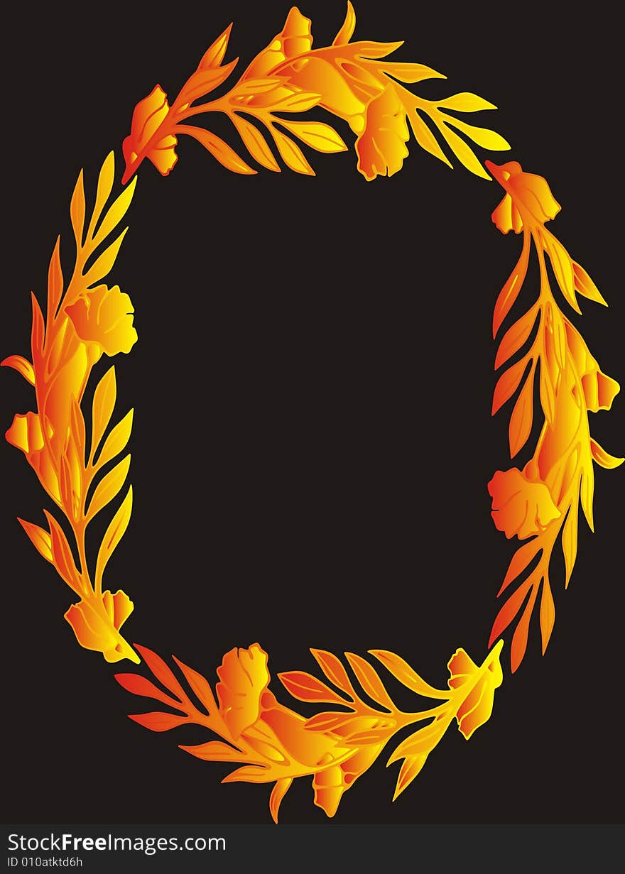 Floral frame