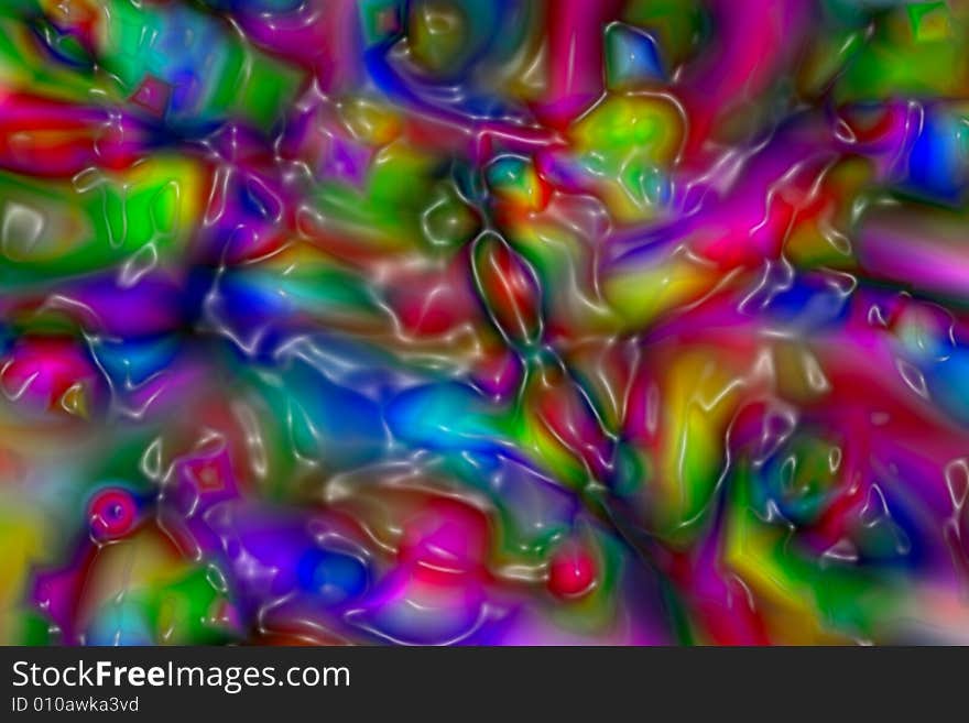 Multi color abstract plastic texture