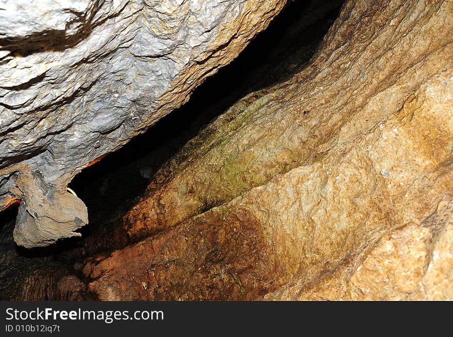 The undergroung cave interior photo