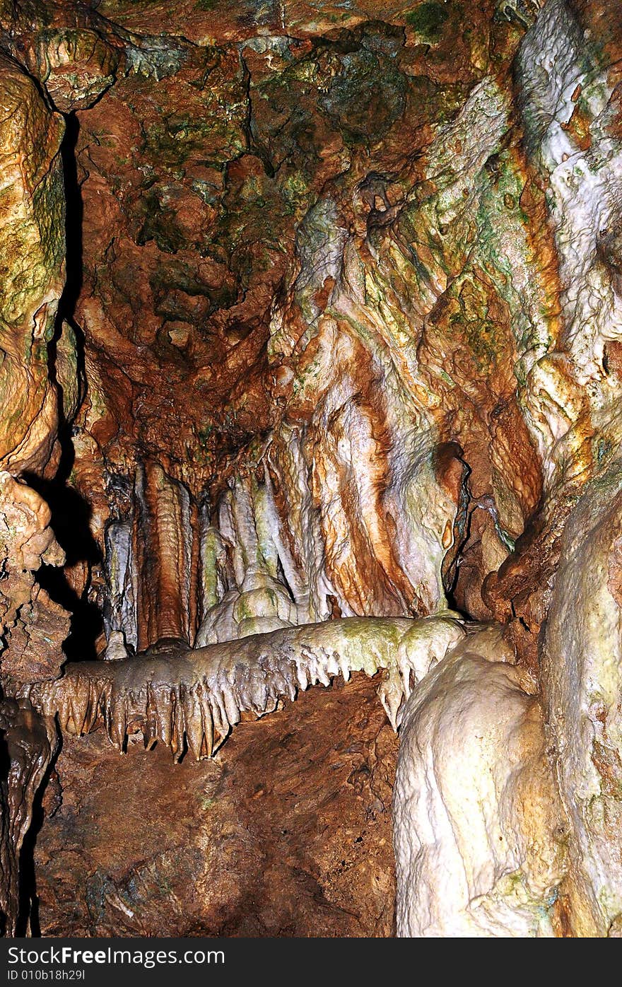 The undergroung cave interior photo