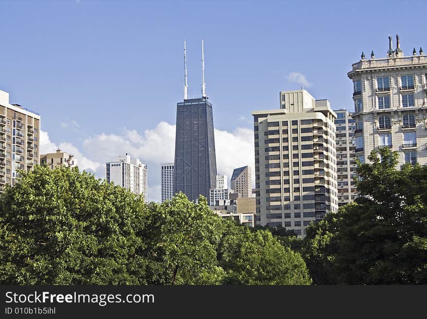 Hancock building seen from near north-west side.