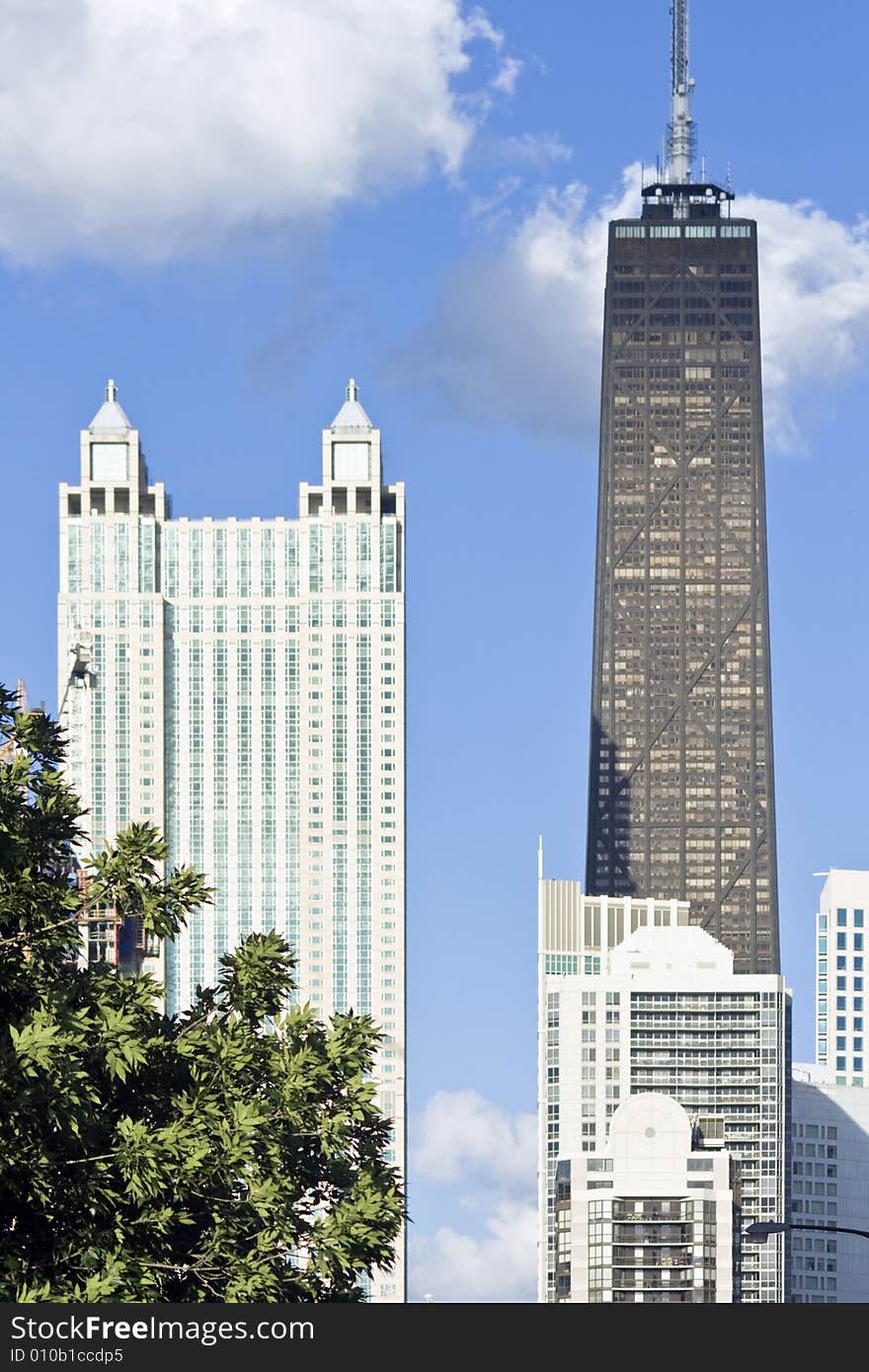 Hancock building seen from west side