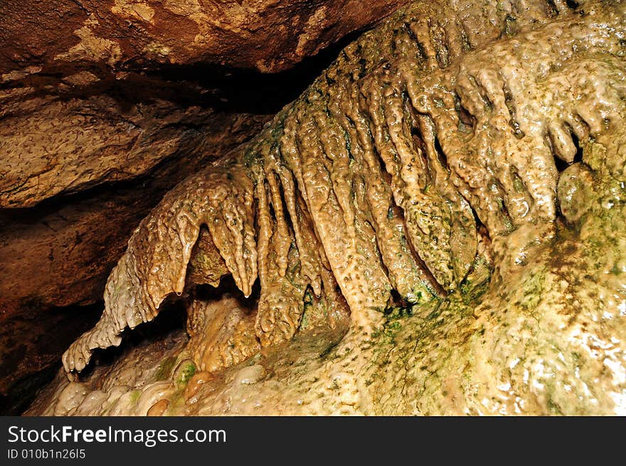 The undergroung cave interior photo