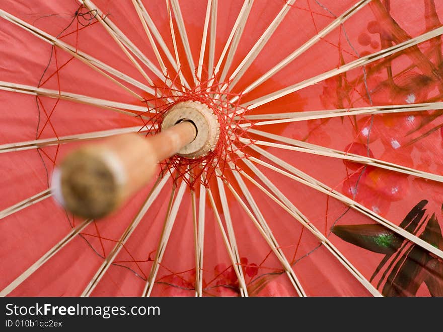 Japan background red color style umbrella. Japan background red color style umbrella