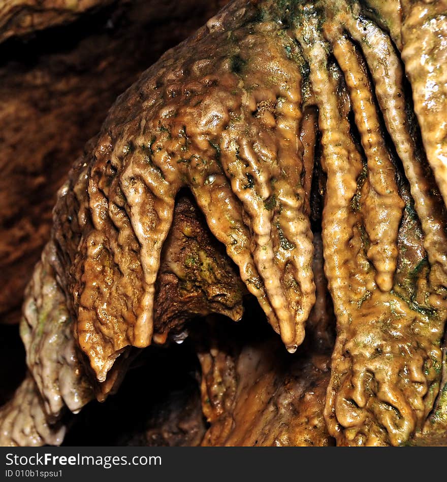 The undergroung cave interior photo