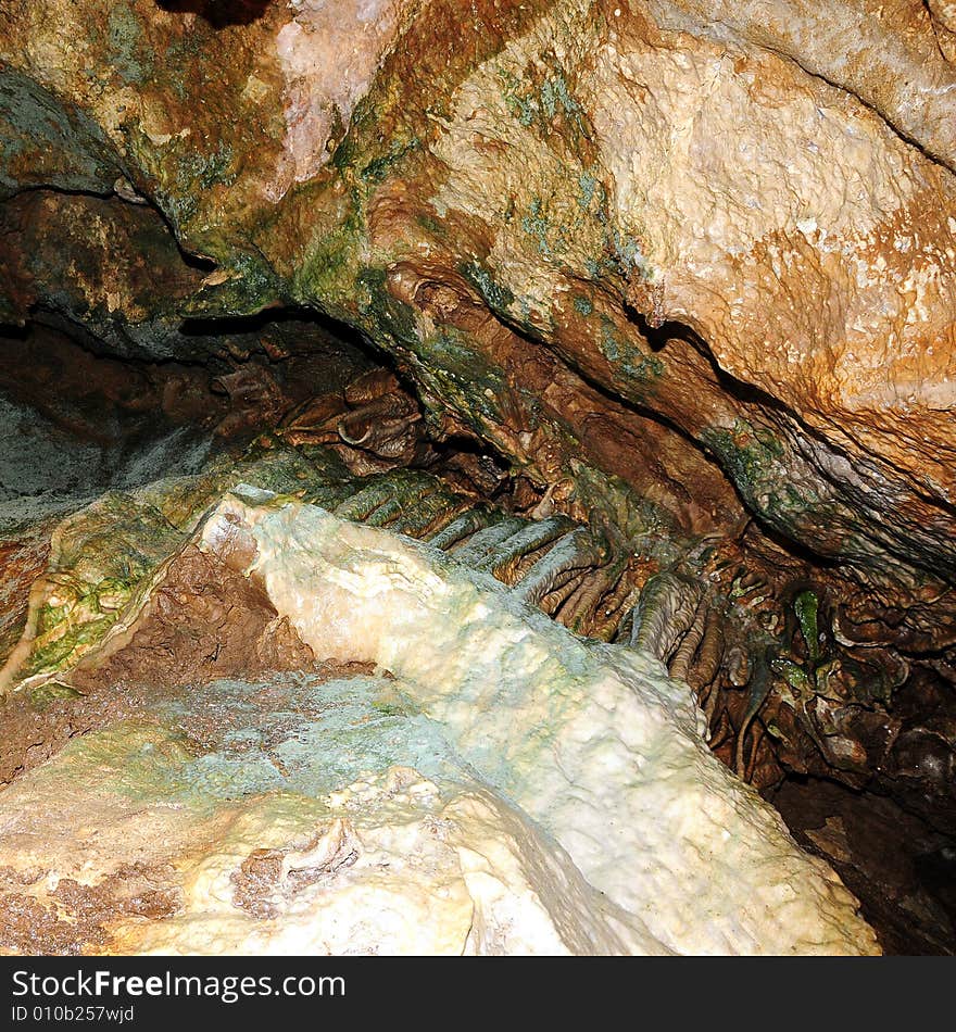 The undergroung cave interior photo