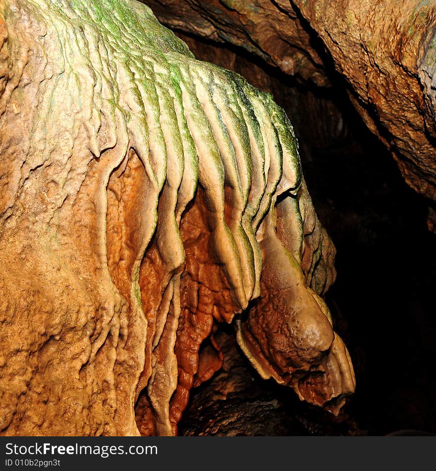 The undergroung cave interior photo