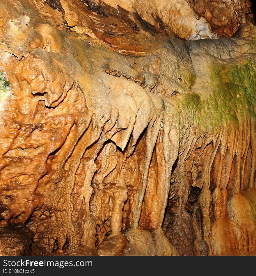 The undergroung cave interior photo