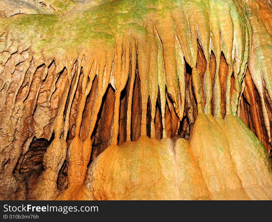 The undergroung cave interior photo